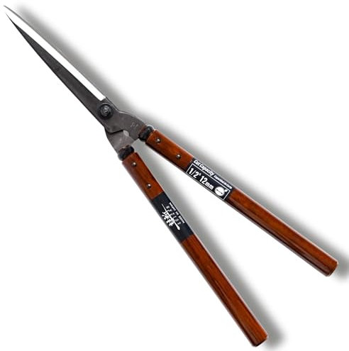 SUIZAN Heckenschere 575mm - Professionelle Japanische Gartenschere für präzises Schneiden Buchsbaum schere Gartengeräte