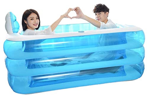 Baignoire gonflable en PVC,piscine gonflable familiale pliable,baignoire épaisse pour adultes,tonneau de bain en plastique,baignoire gonflable avec pompe à pied pour salle de bain familiale SPA(pomp