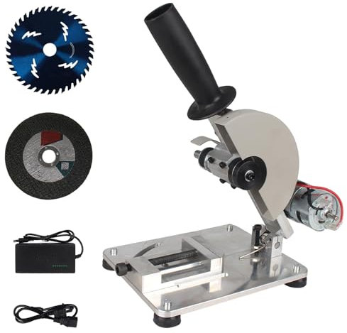 Electric Mini Table Saws, Portable Chop Saw with 2 Saw Blades, 45° Mini Miter Saw, Micro Cutting Machine, Height Adjustable, Compound Mitre Saw, for Soft Metal, Iron Sheet, Wood, Plastic Cutting