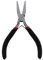 Pince à Bec Plat,Mini Pince à Bec Plat à Mâchoire Lisse pour Bijoux Pince à Plier Les Bracelets Pince Micro Fine avec Poignée Souple Outil de Perlage pour Loisirs Créatifs