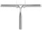 TTSTOIEE Limpiacristales para ducha10.1 inch, rasqueta limpiacristales acero inoxidable - con soporte, accesorios de baño adecuado para espejo/auto limpieza de cristales (plata)
