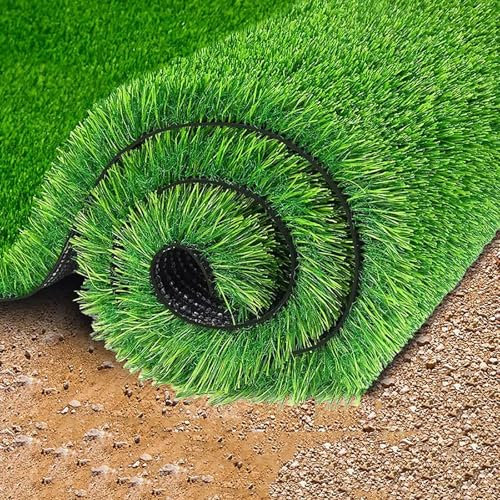JCSRYD Tappeto Erba Sintetica per Esterno, Prato Sintetico Sintetica con Fori di Drenaggio, Tappeto in Erba Sintetica Verde per Decorare Compleanni, Matrimoni(6.5 * 6.5ft/200 * 200cm)