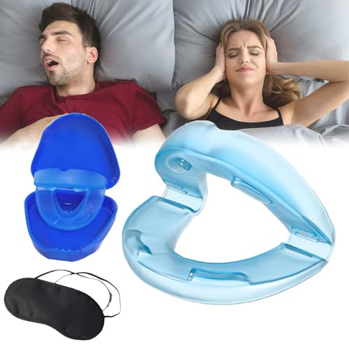 Anti Ronflement, Snore Anti Ronflement, Embout Buccal Anti Ronflement Avec Masque De Sommeil, Dispositifs Anti-Ronflement, Protège-Dents Anti-Ronflement Pour Femmes Et Hommes (1Pcs)