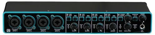 USB Audio Interfaces For Recording, Audio Mixer With Mic Preamplifier, Multiple Input Output Channels, For The Guitarist, Vocalist Podcaster