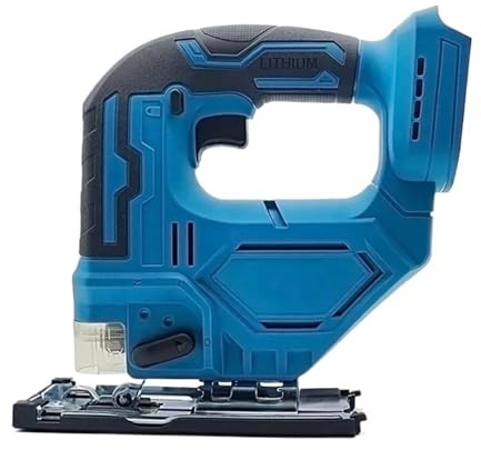 Seghetto Alternativo Elettrico A Batteria, Seghetto Alternativo A Velocità Variabile, Utensile Elettrico For Lavorazione Del Legno Con Lama, Chiave, Guida E Righello. Facile Da Usare(2 big battery)