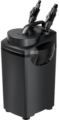 AQPET Halo 300 Filtro Esterno Professionale per Acquari, Silenzioso, Completo di Materiali filtranti, Portata Regolabile, Avvio Touch e Sistema Anti-Surriscaldamento, per acquari Fino a 300 Litri