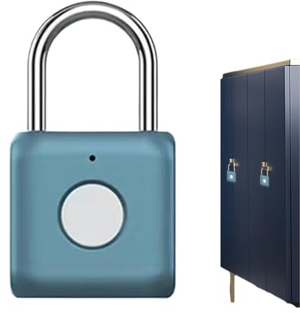 Lucchetto Intelligente Con Impronta Digitale - 1,3x0,43x2,32 Pollici, Acciaio Inossidabile, Ricaricabile Tramite Usb, Impermeabile Ipx2 | Blocco Di Sicurezza Senza Chiave Con Accesso Multiplo Alle Imp