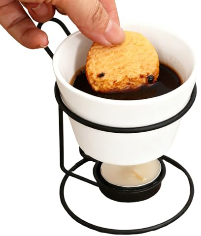 Fondue Pot,Mini Simmer Melting | Chocolate Melting Cup | for Date Nights Gatherings Christmas Family Coffee Home Kitchen