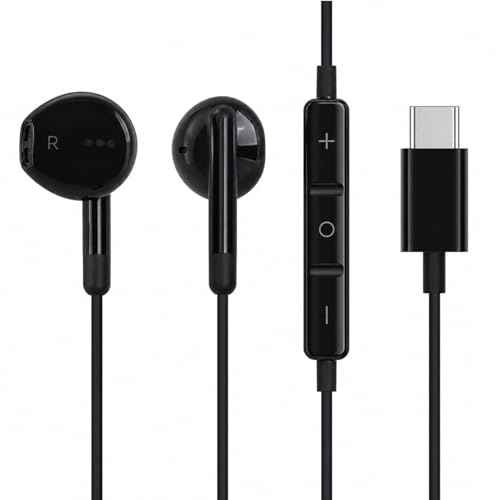 Cuffie con cavo USB-C in Ear, microfono e controllo del volume, adatte per un'ampia gamma di telefoni cellulari, computer e design ergonomico per isolamento acustico e audio ad alta risoluzione