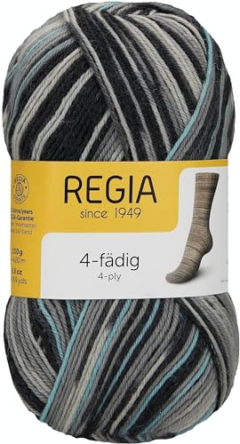 Schachenmayr REGIA 4-hilos Color, 100G, fog color Hilos Para Tejer A Mano
