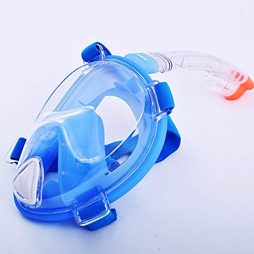 FACAI Schnorchelmaske Schnorchelmaske Vollmaske Erwachsene Schnorchelmaske Vollmaske Schnorchelmaske Erwachsene Schnorchelmaske Vollmaske Decathlon,Blue-S/M