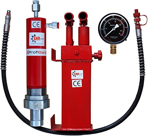 Carmax Werkstattpresse Satz 20T Hydraulikpumpe Doppelantrieb Hydraulikzylinder Manometer