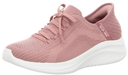 Skechers Women's Ultra Flex 3.0 Brilliant Path 149710 MVE, Mauve Knit/Pink Trim, 8 UK