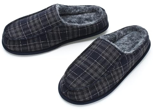 cosyone1997 Men's Slippers with Memory Foam, House Shoes for Men Indoor Outdoor, Non-Slip House Slippers Moccasin Style, Size 10-11
