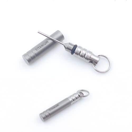 Titanium SIM Card Tray Removal Tools, Eject Pins Tools, Ejector Pins Needle Remover, EDC Portable Key Pendant