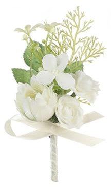 Illkjasfc Einzigartige Ansteckblume für das Handgelenk, Hochzeit, Boutonniere für Mädchen, Mädchen, Anstecknadel, Brautjungfer, Blume, elegante Ansteckblume für Hochzeiten