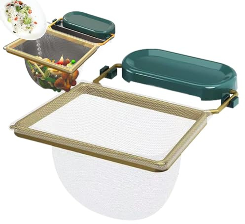 Étagère à déchets d'évier de cuisine, étagère de filtre d'évier | Filtre excédentaire de cuisine - Filtre de récepteur de nourriture avec sacs en maille, filtre d'élimination des ordures