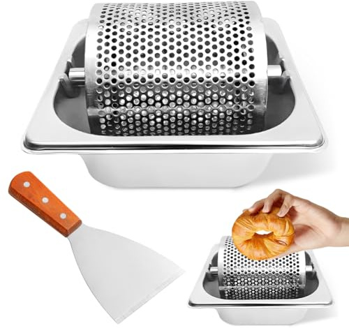 Roulette à Beurre, 1L Rouleau à beurre en Acier Inoxydable 304 avec Spatule, Baratte a Beurre, Distributeur de Beurre, Centrifugeuse à Beurre, Distributeur de Beurre pour Pain grillé, Outil de Roue