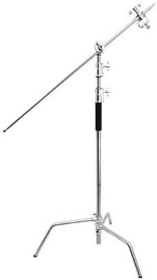 Stainless Steel C Stands, Load-bearing Capacity 20kg,150-330cm Adjustable Tripod, for Flashlights Softbox Photography Studio(Style 2)
