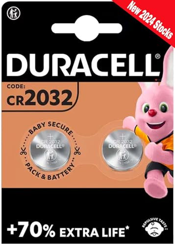 Duracell DL2032 / CR2032 Lithium Button Cell, 3V, 1 Pack