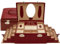 Windrose 8036830 Damen Schmuckkästchen Merino Kunstleder Rot