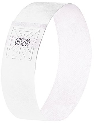 SIGEL EB216 Einlassbänder Super Soft, 120 Stück, weiß, Festival Armbänder