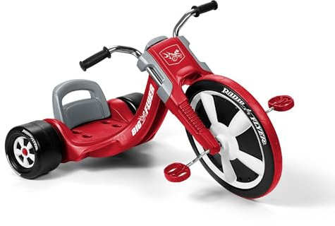 Radio Flyer Deluxe Big Flyer, utomhusleksak för barn, röd småbarn cykel, ålder 3–7 år