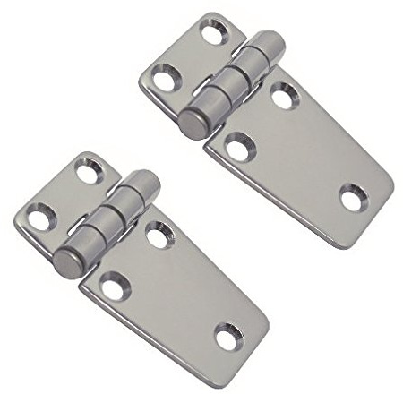 2 Stück Edelstahl Scharnier Türband Beschlag 68 mm V2A