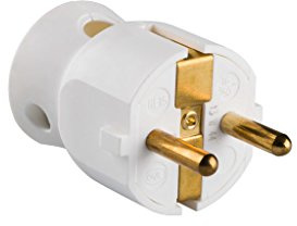 legrand 050188 Steckdose mit beweglichem Kopf, schwenkbar, 3680 W, 230 V, Weiß