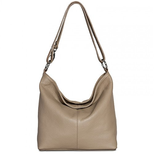 Caspar Damen Ledertasche/Handtasche/Umhänge Tasche/Schultertasche/aus echt Leder MADE IN ITALY - TL645