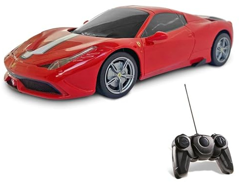 Mondo Motors, FERRARI 458 SPECIALE, Modell im Maßstab 1: 24, Geschwindigkeit bis zu 8 km / h, Spielzeugauto für Kinder - 63284, Red