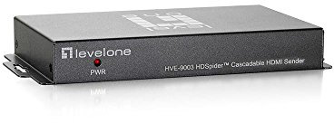 LevelOne HDSpider HDMI Cat.5 Sender (Cascadable) Adaptador de Cable 1 x RJ-45, 2 x HDMI, 1 x 3,5 mm de Audio, 1 x 5V/4A Gris