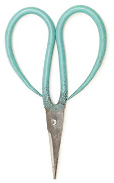 Authentic Blades THO mittel- asiatische Haushaltsschere aus Vietnam - Schneide 7 cm - grün gummiert, Scharfe Haushaltsschere aus Vietnam