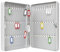 Wedo 10260837X Armario para Llaves, Acero, Gris Luminoso, 28 x 8 x 37 cm