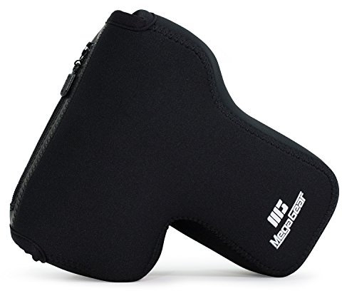 MegaGear MG089 Canon EOS 2000D, 4000D, 800D (18-55 mm), 1300D, 100D, 700D Ultraleichte Kameratasche aus Neopren - Schwarz