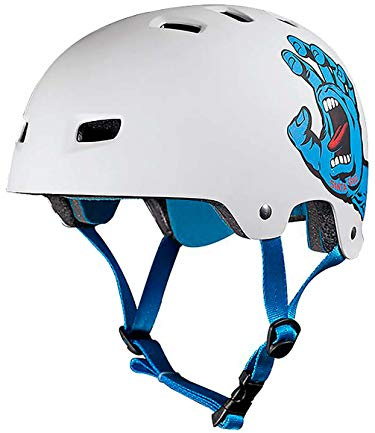 Bullet Santa Cruz skrikande handhjälm vit L/XL 58–61 cm