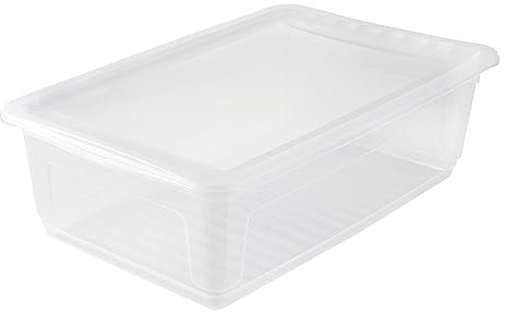 keeeper Caja de Almacenaje con Sistema de Control de Aire, 59 x 39 x 18 cm, 30 l, Bea, Transparente