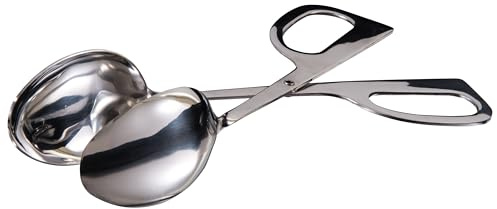 Winco ST-2 Salad Tong, 2-Side Spoon, 10-Inch, Medium, Stainless Steel