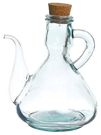 Excelsa Oliera con Tappo in Sughero, Vetro Riciclato, capacità: 500 ml