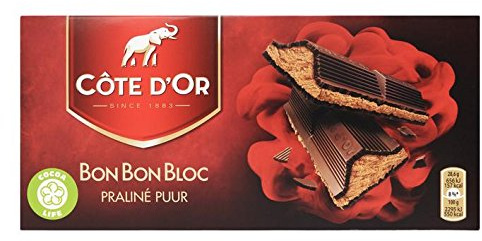 Cote d'Or - BonBonBloc praliné de chocolate oscuro (Premium Bélgica chocolate relleno) (7 oz.) [PAQUETE DE 1]