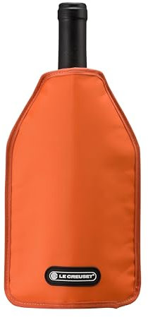 Le Creuset Rinfresca Vino WA-126 Borsa Termica per Bottiglie di Vino o di Champagne, Tessuto Idrorepellente, Arancio, 59142010906068