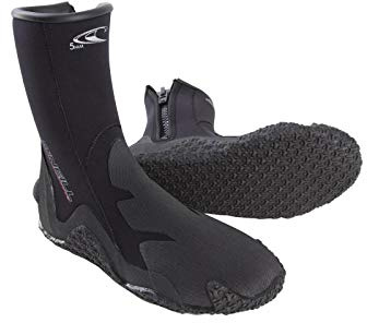 O'Neill Wetsuits Erwachsene Neoprenschuhe 5 mm Boot with Zipper, Black, 41/42, 3999-002-9