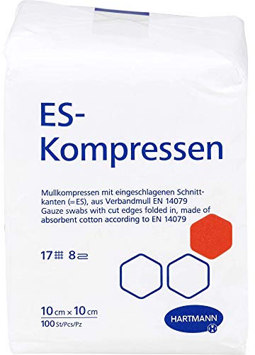 ES-KOMPRESSEN unsteril 10x10 cm 8fach 100 St