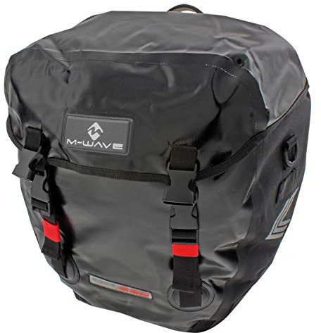 M-Wave Gepäckträgertasche Montreal, black, 2 x 20 l