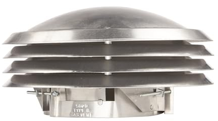 GAF Master Flow 5 in. to 7 in. Aluminium Versa Cap with Adjustable Clamp Design - Heavy Duty Aluminium Construction - 5070