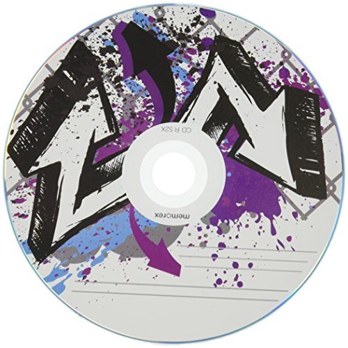 Memorex 32020023639 700MB 52X CDR 10 Pack Blister Graffiti Design