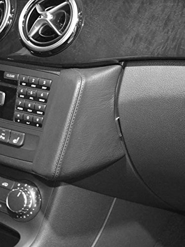 KUDA Handyhalterung passend für Mercedes Benz B-Klasse ab 11/2011 - Telefonkonsole für Smartphones, Handy, Navi, und mehr – Echtlederkonsole, schwarz, 091850