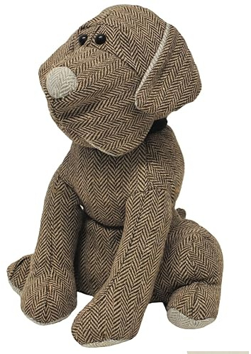 Riva Home Herringbone Hund Türstopper (Einheitsgröße) (Grau)