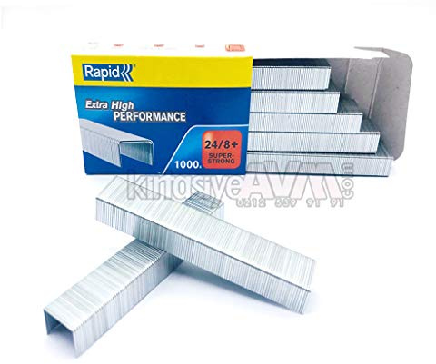 5 cajas de 1000 grapas Rapid 24/8 + Super Strong