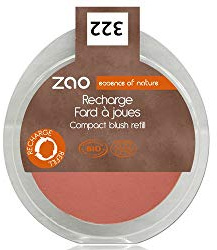 Zao - Recharge Fard à Joues Compact Bio / 9 Gr - Couleur : Brun Rose n°322
